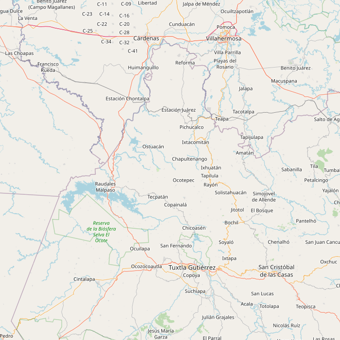 Mapa de las fuentes de los datos