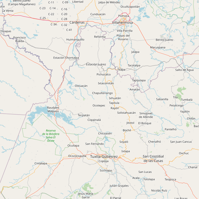 Mapa de las fuentes de los datos