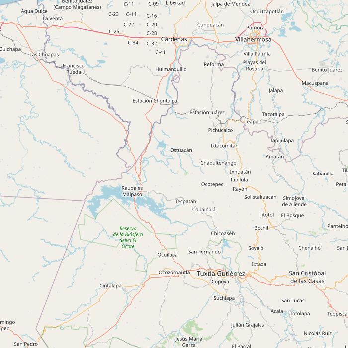 Mapa de las fuentes de los datos