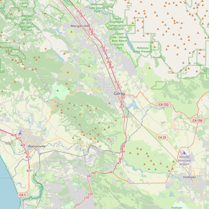 Carte des sources