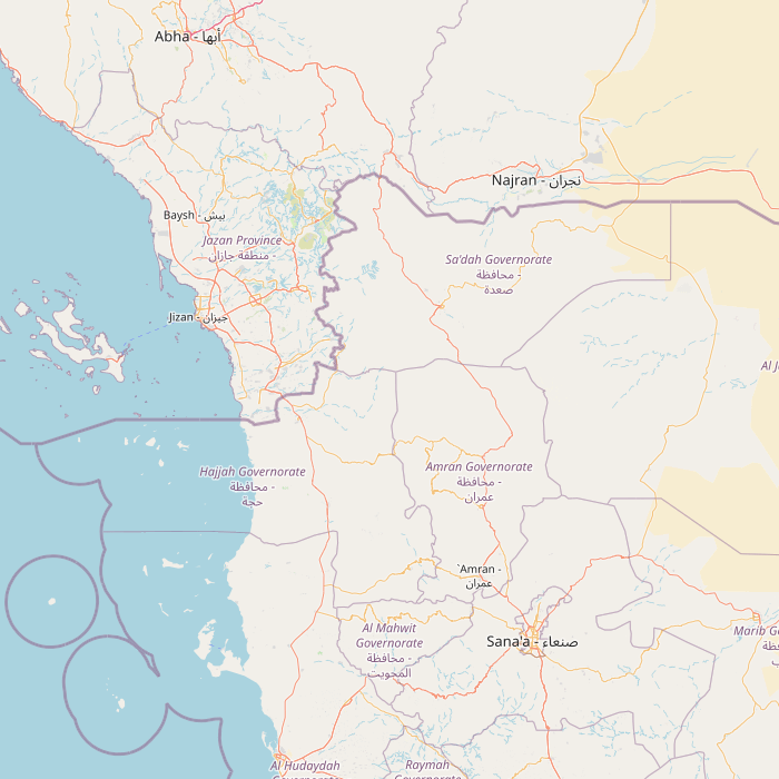 Mapa de las fuentes de los datos