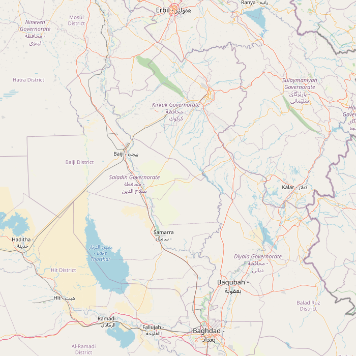 Mapa de las fuentes de los datos