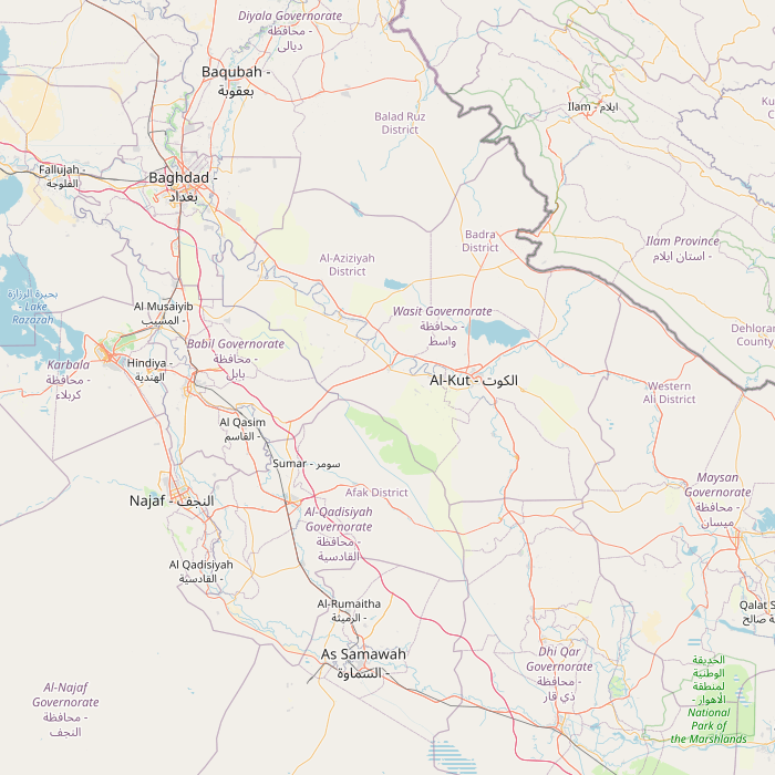Mapa de las fuentes de los datos