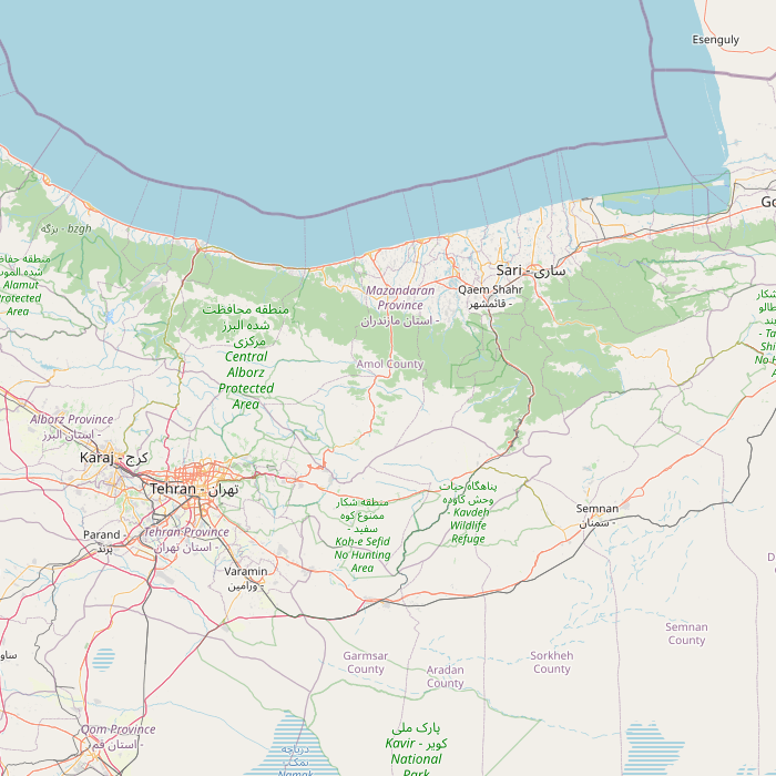 Carte des sources
