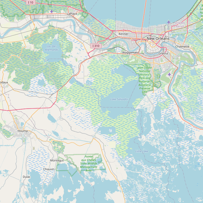 Mapa de las fuentes de los datos