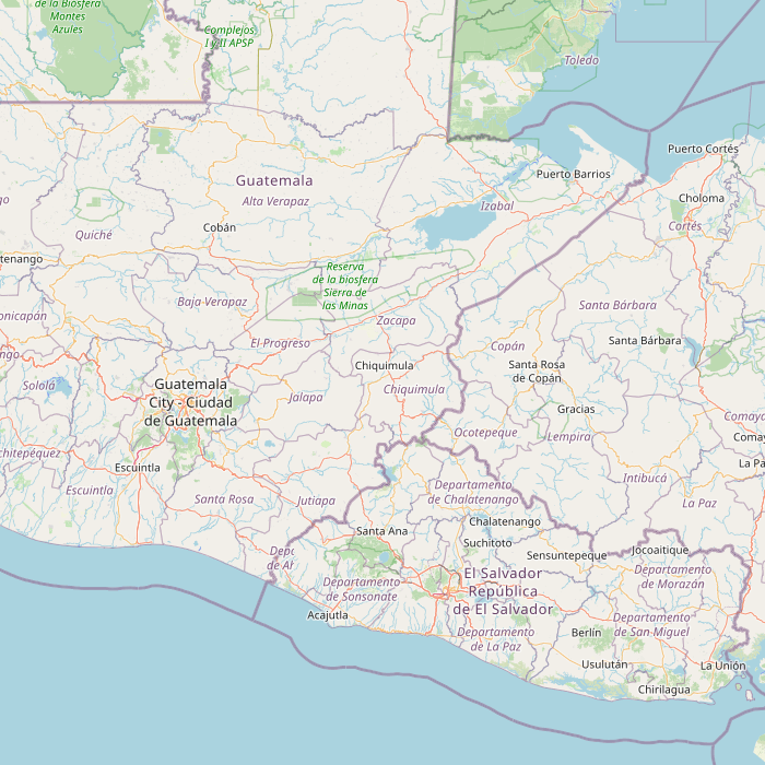 Carte des sources