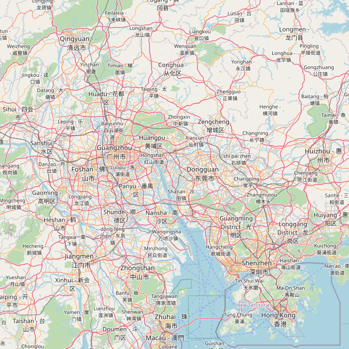 Mapa de las fuentes de los datos