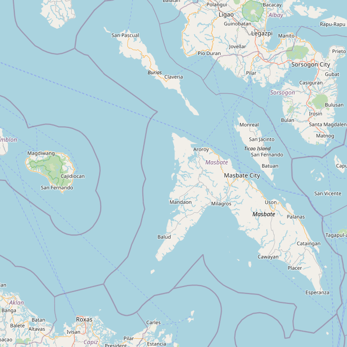 Mapa de las fuentes de los datos