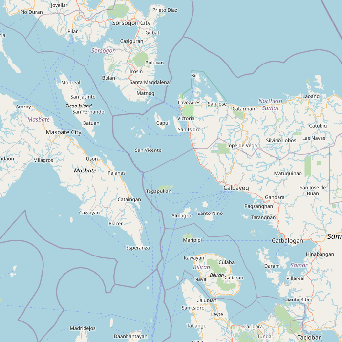 Mapa de las fuentes de los datos