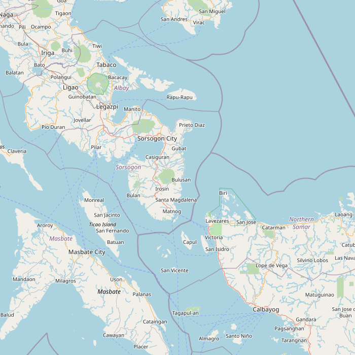 Mapa de las fuentes de los datos