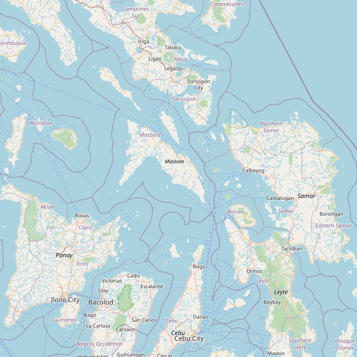 Mapa de las fuentes de los datos