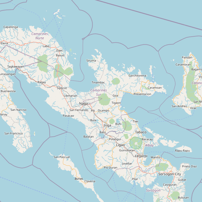 Mapa de las fuentes de los datos