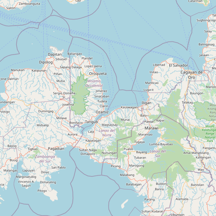 Mapa de las fuentes de los datos