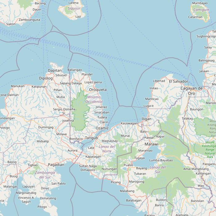 Mapa de las fuentes de los datos