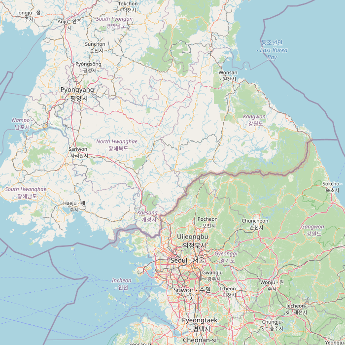 Mapa de las fuentes de los datos