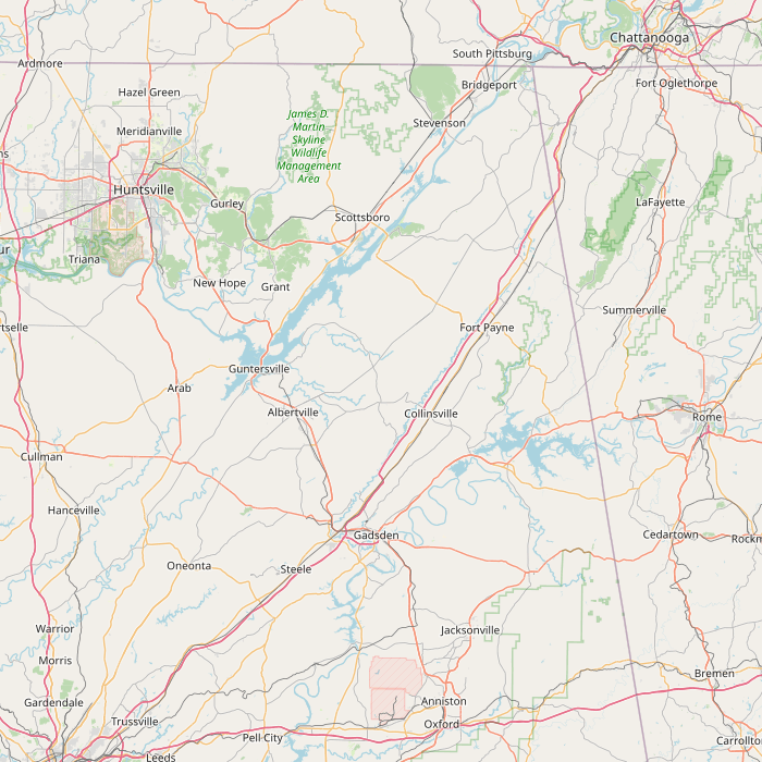 Mapa de las fuentes de los datos