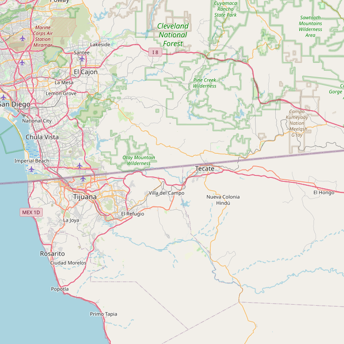 Mapa de las fuentes de los datos