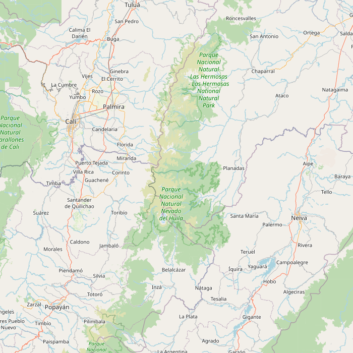 Mapa de las fuentes de los datos