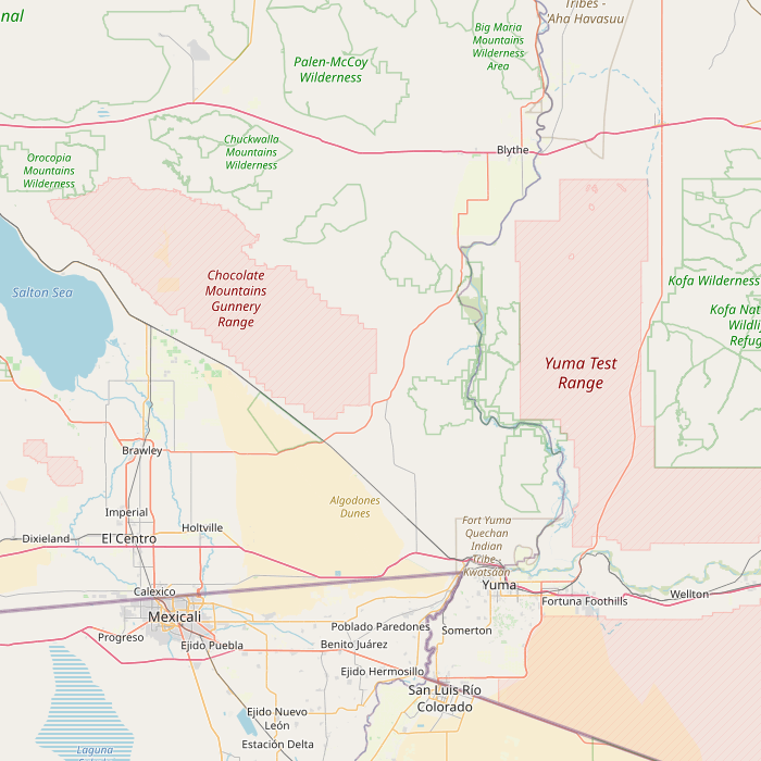 Mapa de las fuentes de los datos