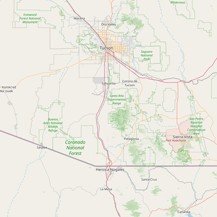 Mapa de las fuentes de los datos