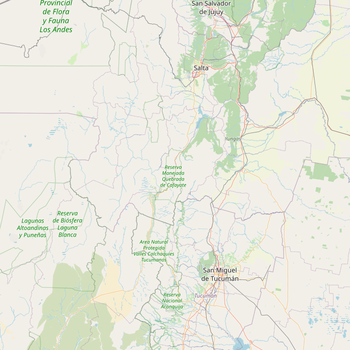 Mapa de las fuentes de los datos