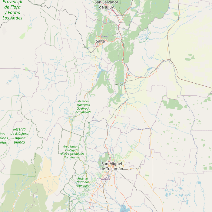 Mapa de las fuentes de los datos