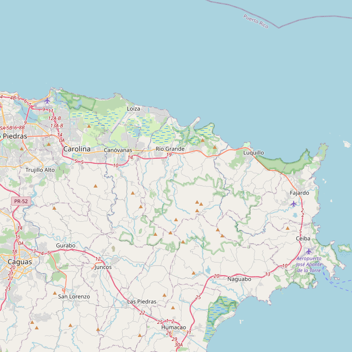 Mapa de las fuentes de los datos