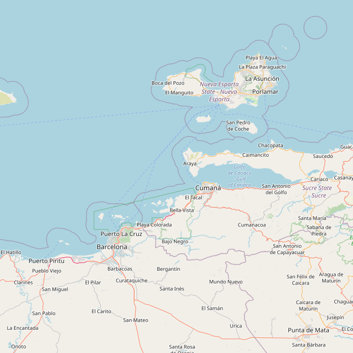 Mapa de las fuentes de los datos