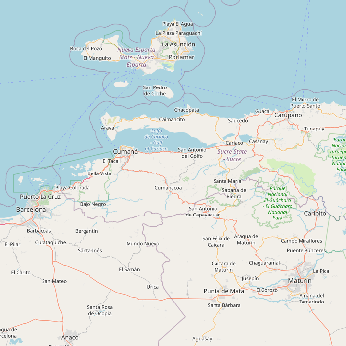 Mapa de las fuentes de los datos