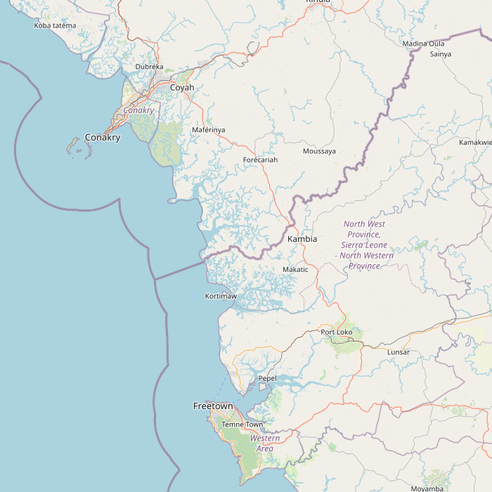 Carte des sources