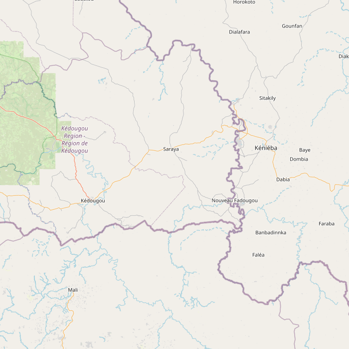 Mapa de las fuentes de los datos