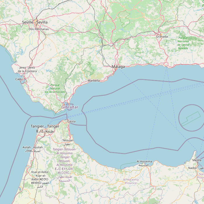 Mapa de las fuentes de los datos