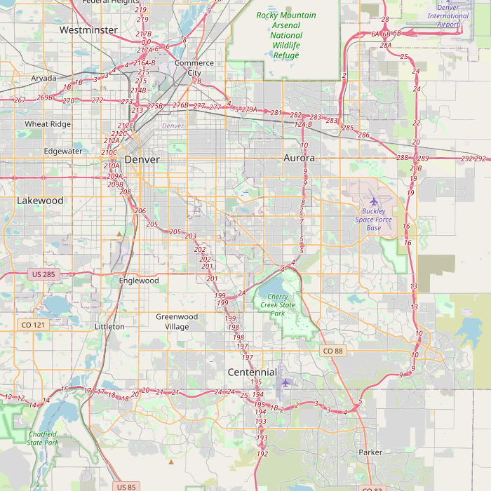 Mapa de las fuentes de los datos