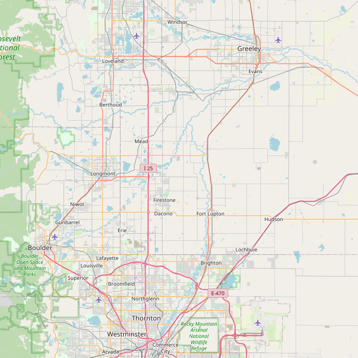 Mapa de las fuentes de los datos