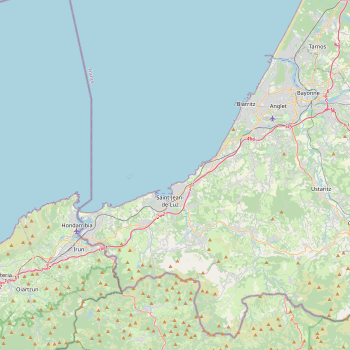 Mapa de las fuentes de los datos