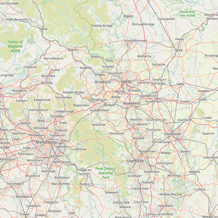 Mapa de las fuentes de los datos