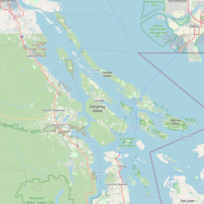 Mapa de las fuentes de los datos