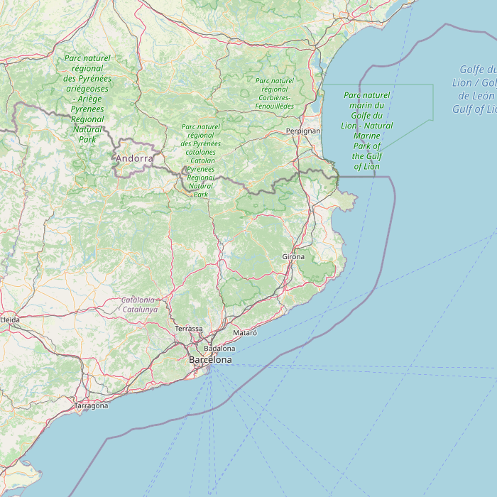 Mapa de las fuentes de los datos