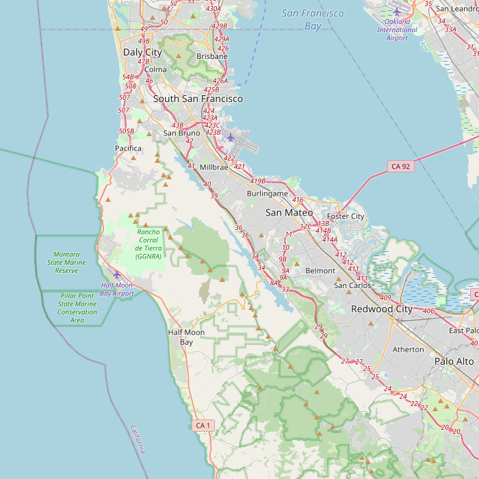 Mapa de las fuentes de los datos