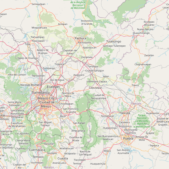 Mapa de las fuentes de los datos