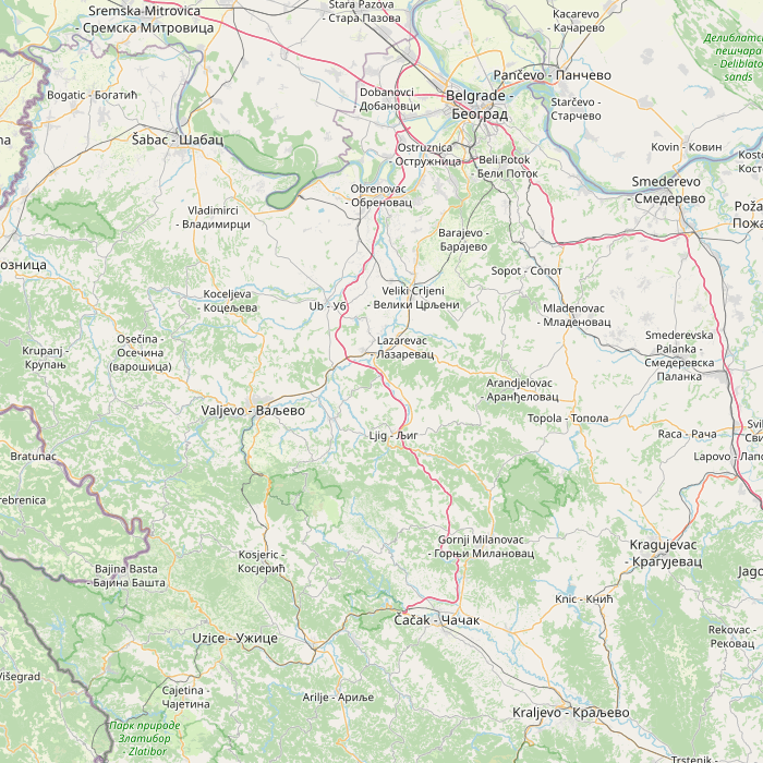 Carte des sources