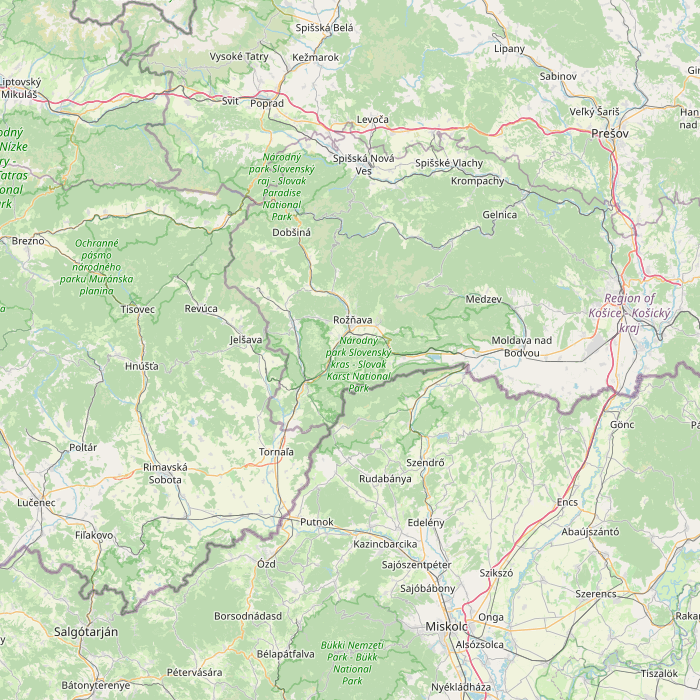 Carte des sources