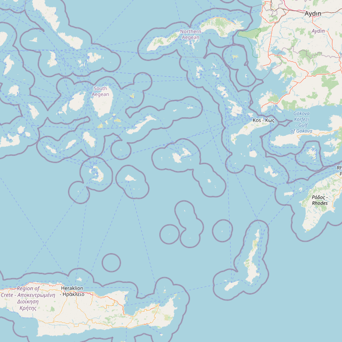 Mapa de las fuentes de los datos