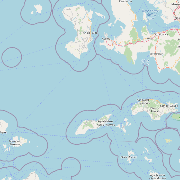 Mapa de las fuentes de los datos